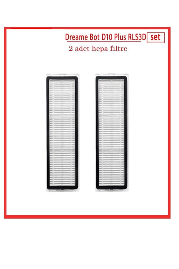 LİN GRUP-Dreame Bot D10 Plus and Rls3d Robot - Set of 2 Vacuum Cleaners with Hepa Filter 1