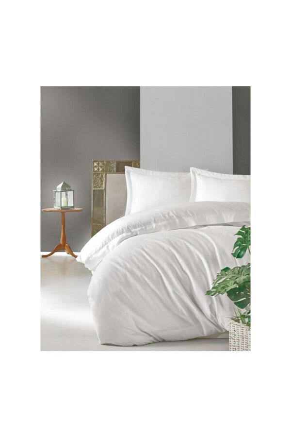 Cotton Box-White Elegant Series Double Duvet Cover Set 1
