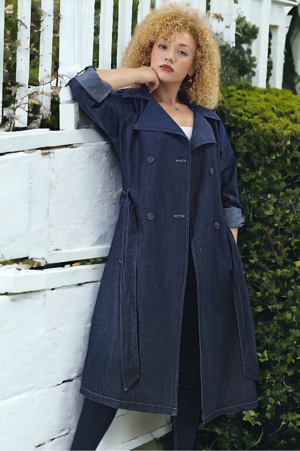 Long thin trench coat store