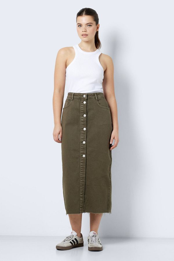 Noisy May-NMSIRA HW COLOR SLIM DENIM SKIRT 1