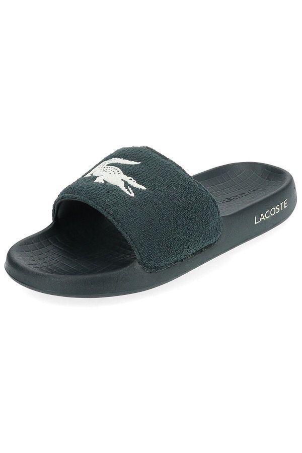 Lacoste slippers green shop