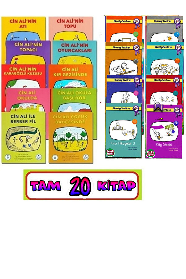 Cay Cin Ali Yayınları Cin Ali Hikaye Seti 10 Kitap 1.sınıf Muhteşem Hikaye Seti