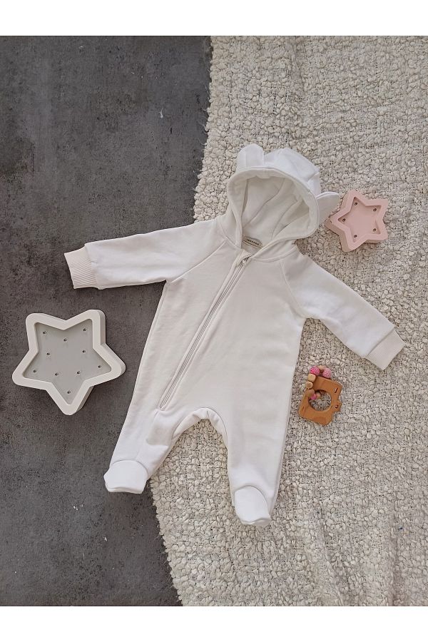 Dennis Denise-3-6 Months Hooded Baby Rompers 1