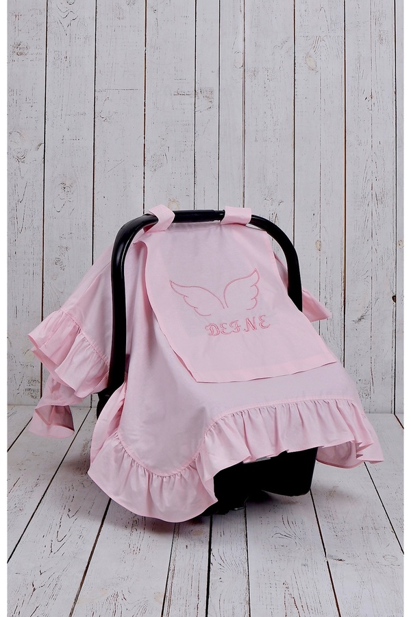 JUNİPERUS Fırfırlı Kişiye Özel Nakışlı Puset Örtüsü