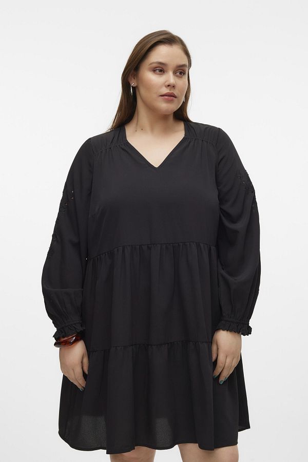 Veromoda Curve-VMCDAFNE LS ΚΟΝΤΟ ΦΟΡΕΜΑ WVN CUR 1