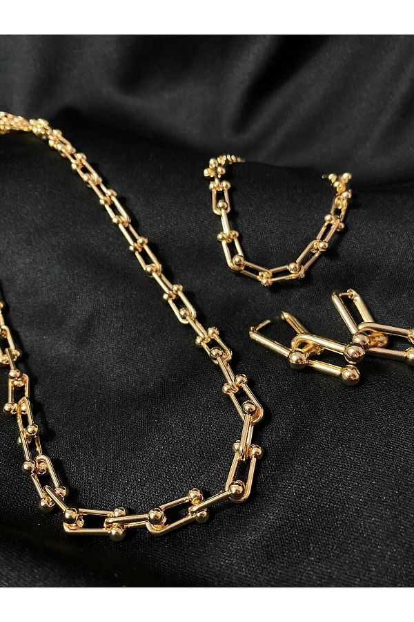 Necklace bracelet earring set hotsell