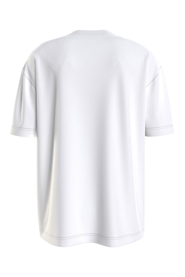 Buy Calvin Klein Men's Solid Oversized Fit T-Shirt (J323307YAF_Bright White  at