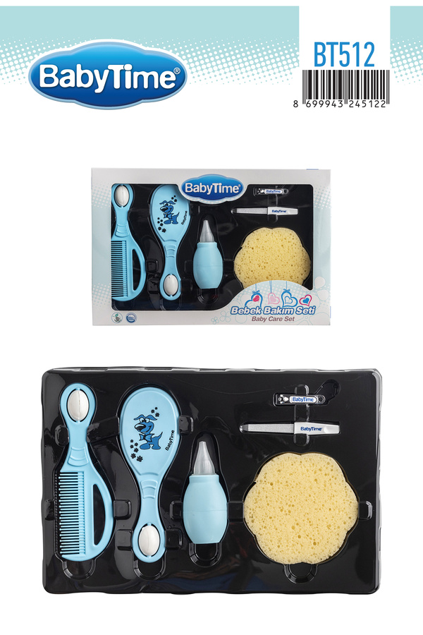 Babytime Bt512 Bebek Bakım Seti Mavi