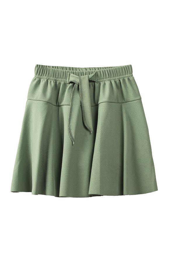 Kidiba-Fustă Pantaloni scurti pentru fete cu nervuri cu talie elastică 5-8 ani 1