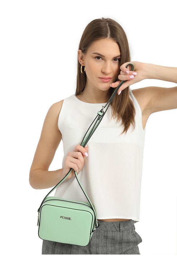 Fossil Dark Green Women s 19x13x8 cm Crossbody Bag 05FM24Y1027 Trendyol
