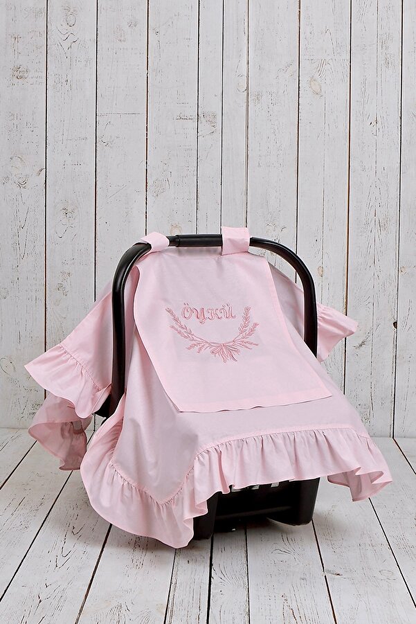 JUNİPERUS Fırfırlı Kişiye Özel Nakışlı Puset Örtüsü