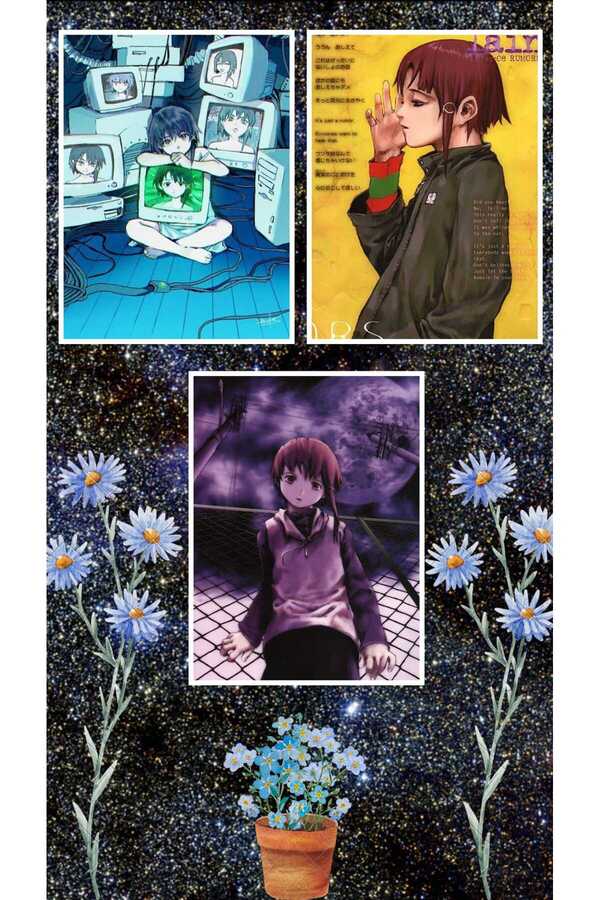 animeandyourworld Serial Experiments Lain Poster Set - 3 Pieces A3 