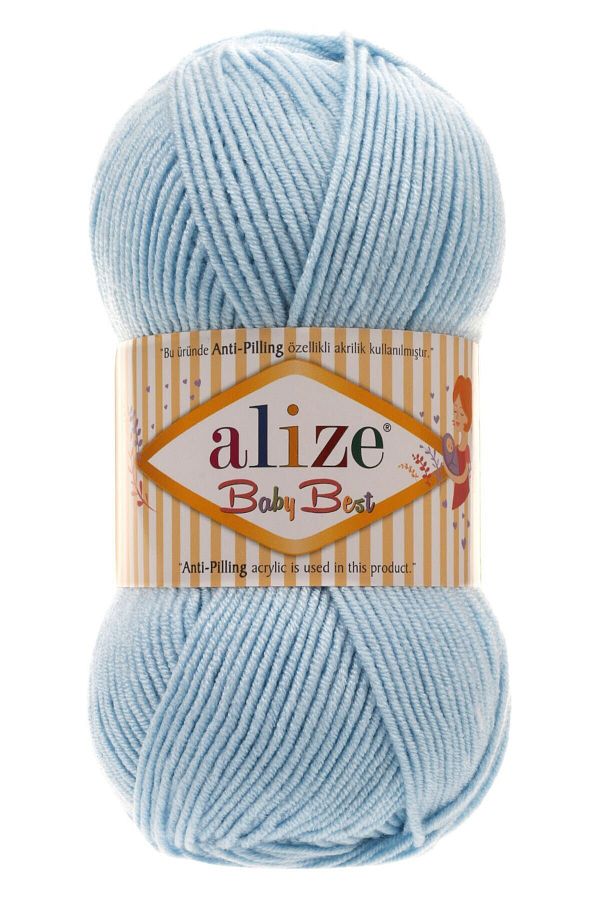 Alize-Baby Best Anti-pilling Baby Knitting Yarn 40 Blue 1