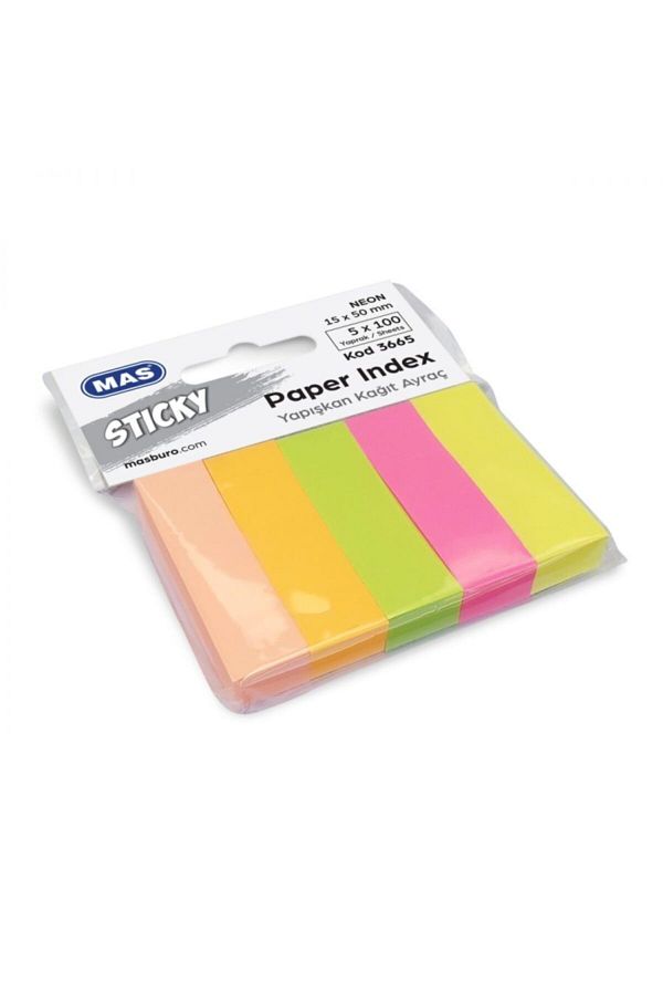 Mas-3665 Adhesive Paper Bookmark 1