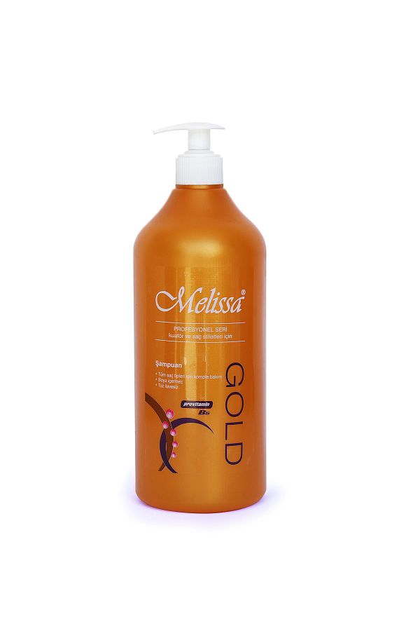 Melissa-1 L Gold Shampoo with Pump - Not Added Salt and Dye 1