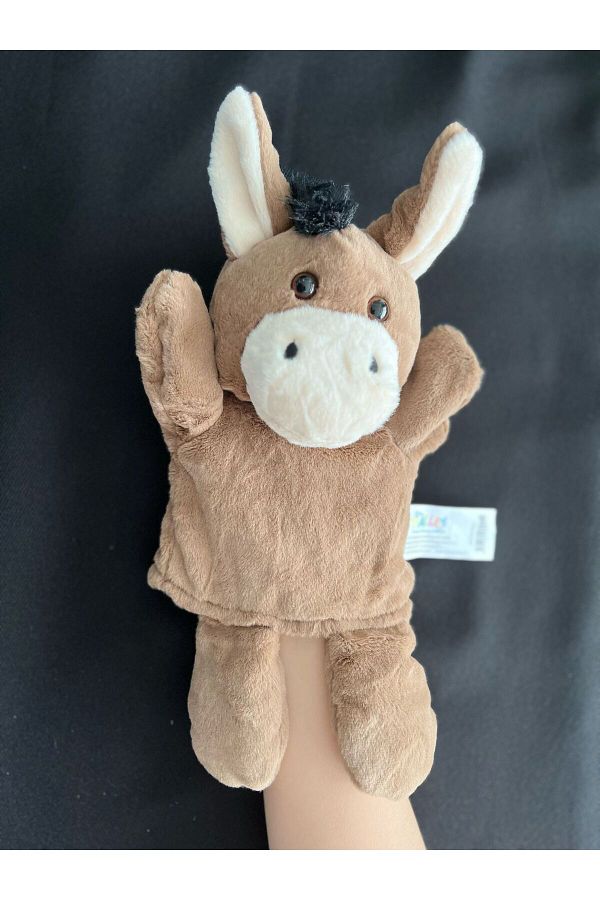 Rubi-Donkey Hand Puppet Plush Hand Puppet Cute Donkey Plush Hand Puppet Toy 1
