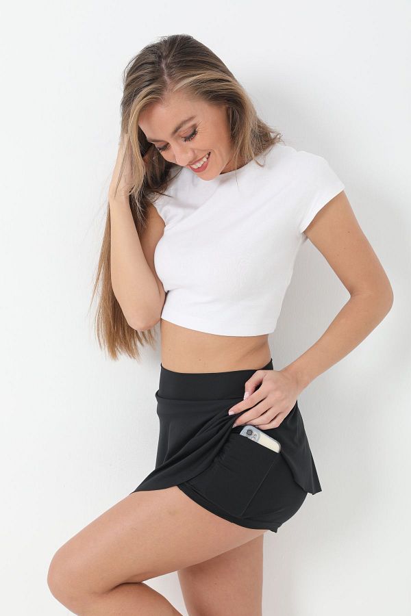segiza-DOUBLE LAYER SHORTS SKIRT WITH POCKETS 1
