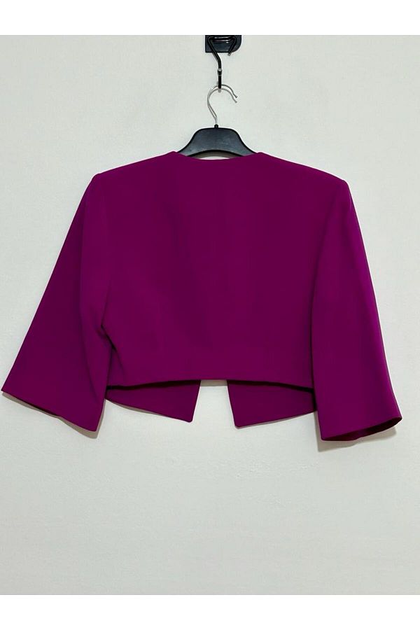 Fuchsia bolero jacket top