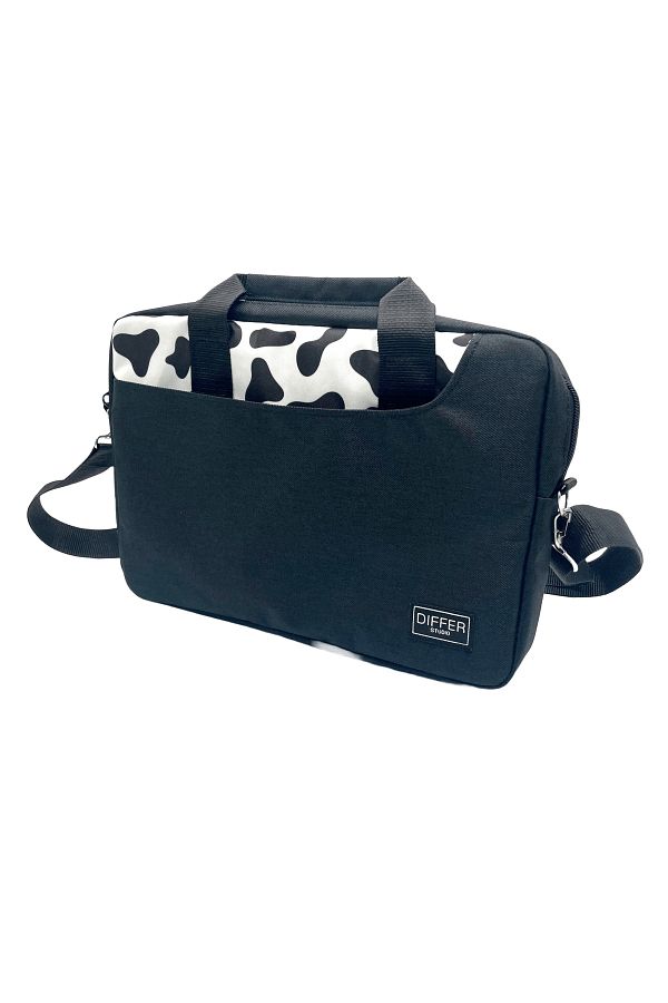 Differ Studio-13-14'' Inch Cow Pattern Black Unisex Laptop/Macbook/notebook/computer/briefcase 1