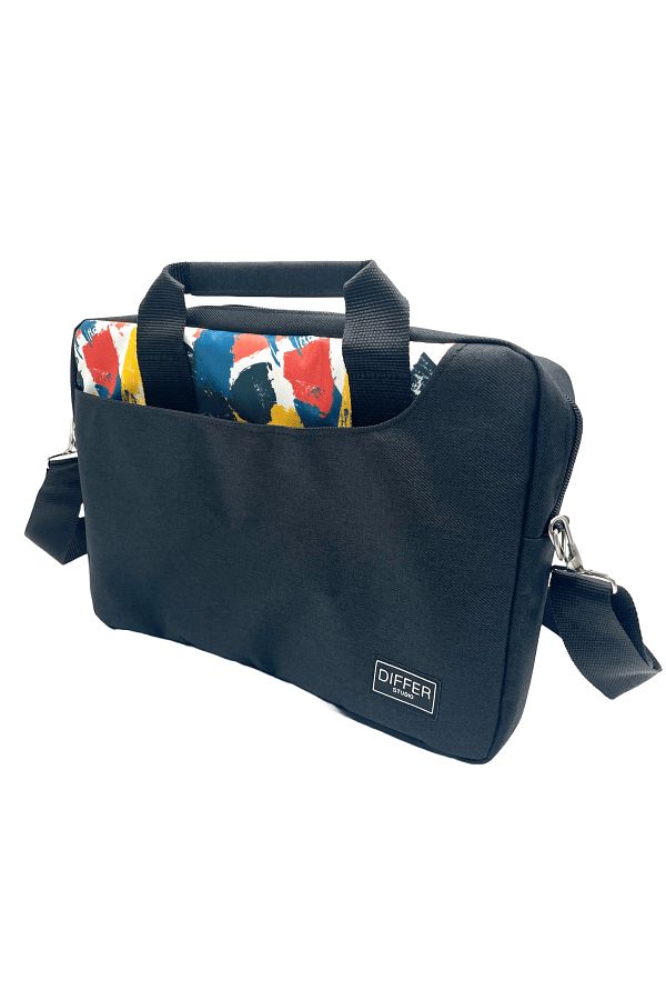 Differ-Studio 13-14'' Inch Brush Pattern Black Unisex Laptop/Macbook/Notebook/Computer/Briefcase 1
