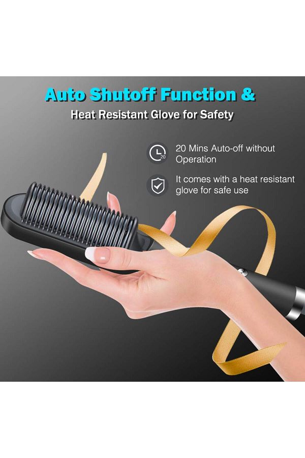 CNXUS Anti Scald Hair Straightener Brush PTC Ceramic Heating Technology Automatic Power Off Trendyol