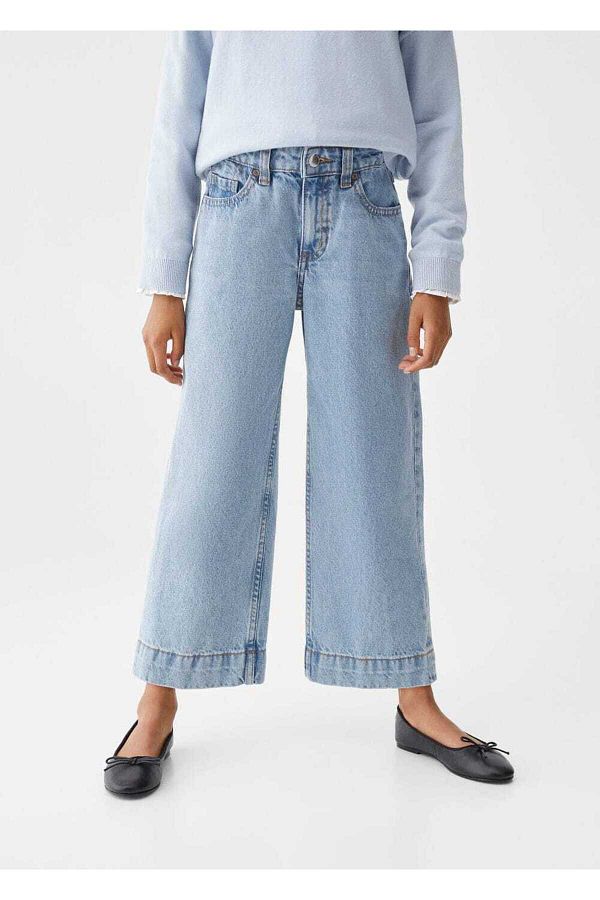 MANGO Kids-Παντελόνι Culotte Jean 1
