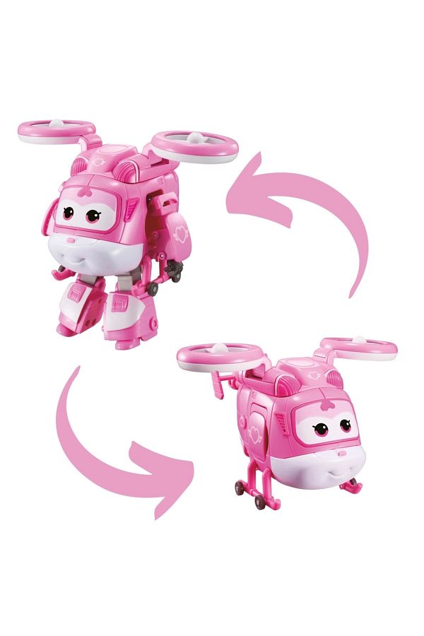Harika Kanatlar-Supercharged Dizzy Robot Transforming Figure Toy - 13 Cm 1