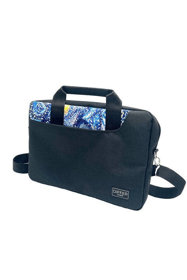 Differ-Studio 13-14'' Inch Van gogh Pattern Black Unisex Laptop/Macbook/Notebook/Computer/Briefcase 1