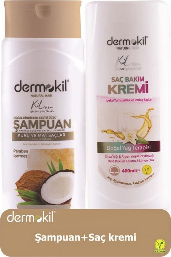 Dermokil-400 ml Coconut Shampoo + Conditioner Set of 2 1