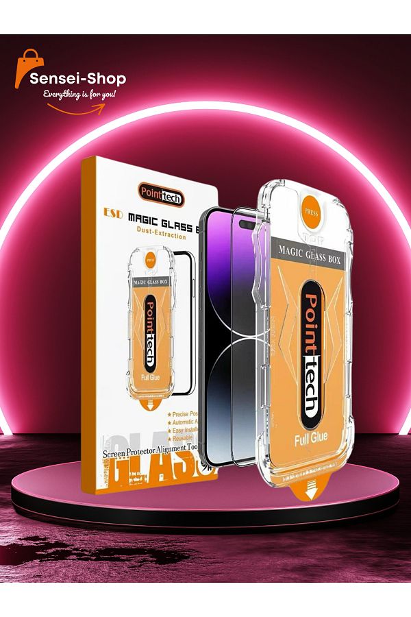POINTTECH-Pointtech Magic Screen Protector Compatible with iPhone 14 Promax - with Easy Application Apparatus 1