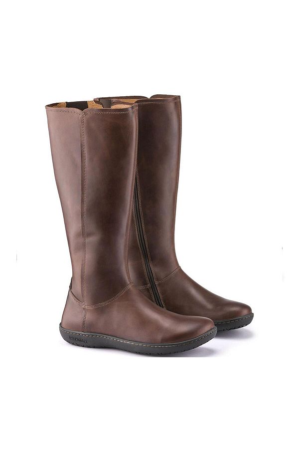 Birkenstock Knee High Boots Brown Flat Trendyol