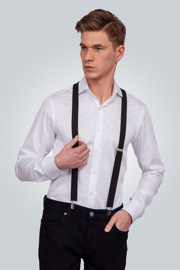 Tudors-Plain Thin Black Men's Trouser Hanger 1