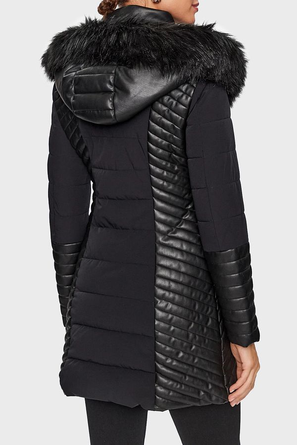 Guess New Oxana Slim Fit Waterproof Puffer Jacket W3BL26W6NW2 JBLK