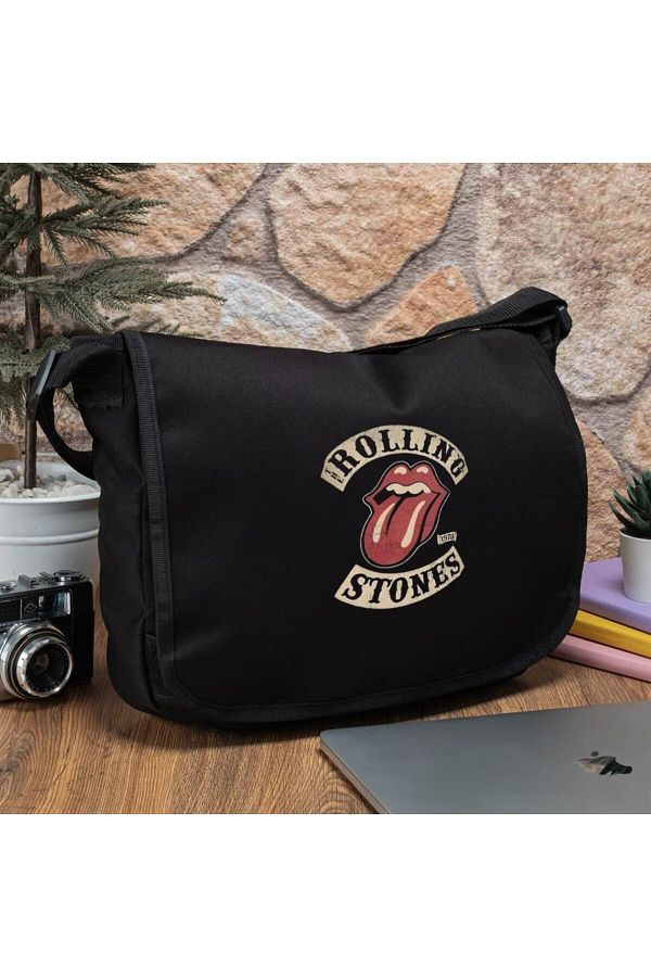 Toum-Rock Series - Rolling Stones Printed Unisex Messenger Bag 1