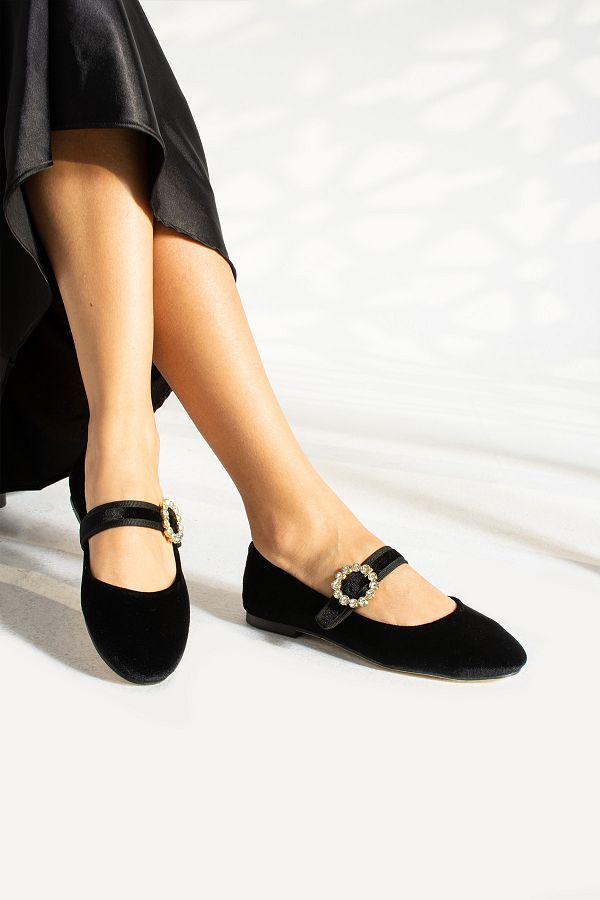 M RADA SCARPA Ballerina Flats Black Flat Trendyol