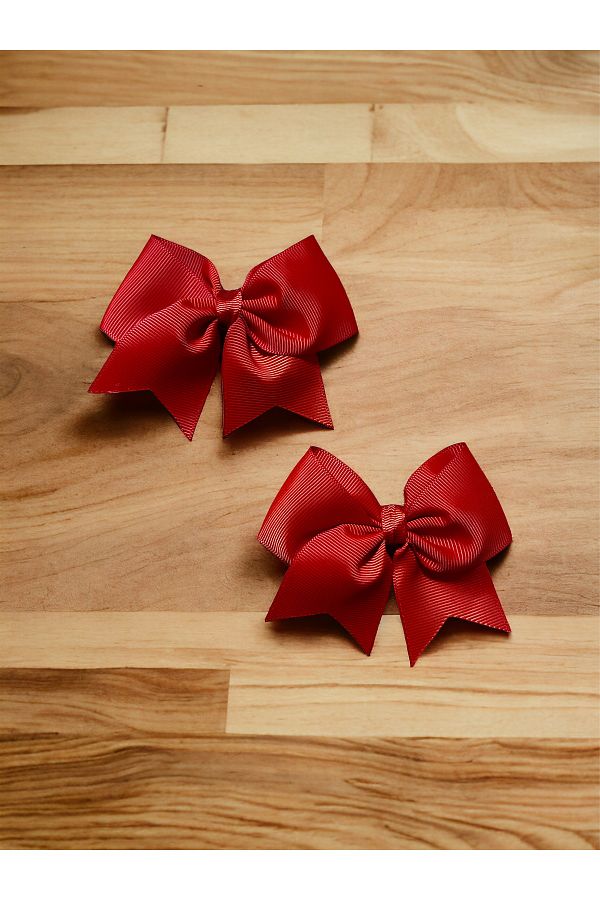 Melo-Set of 2 Red Ribbon Buckles 1