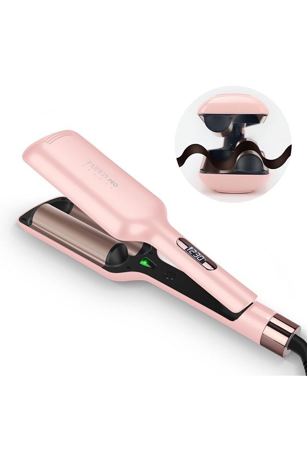 PARWIN PRO BEAUTY 32mm Wavy Hair Curling Iron Large Curls 4 Adjustable Temperature Instant Waves Prussian Blue Trendyol