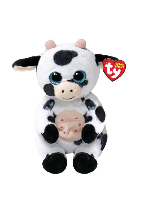 TY Beanie Boos-TY Beanie Boo's Herdly Black White Cow 15 Cm 1