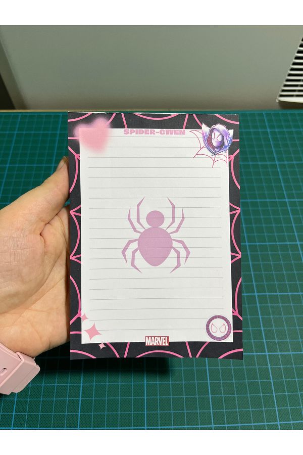 Cuppy Box-Spiderman A6 Size Checked Notebook 1