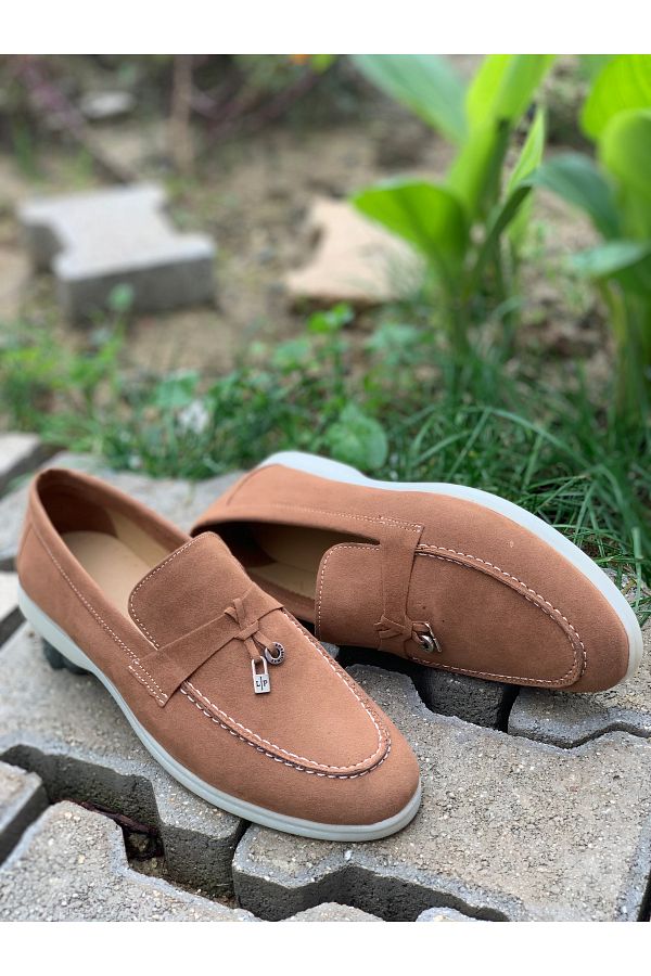 Mens light tan loafers clearance