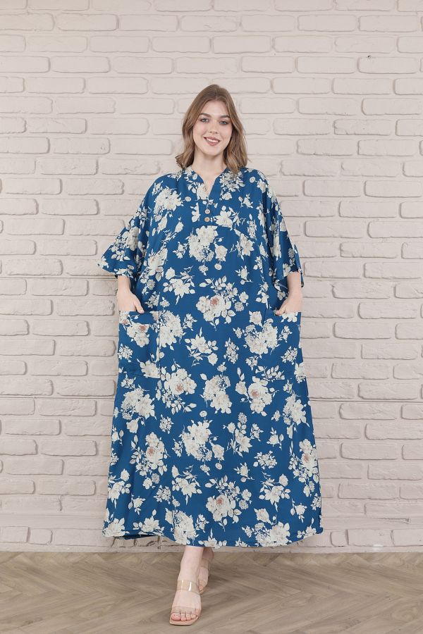 mervemoda Women s large King size woven dress Trendyol