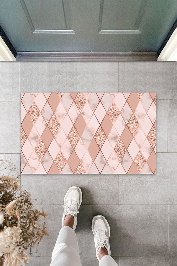 Store Exclusive-3D Print Custom Design Powder Baklava Slice Door Mat 1