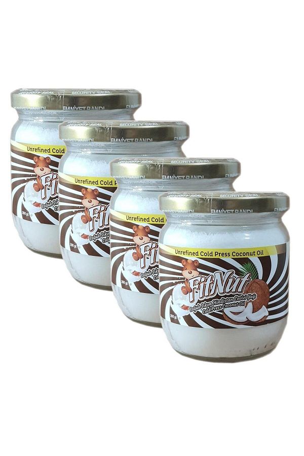 FitNut-Coconut Oil 300 G 4 Pieces Cold Pressed 1