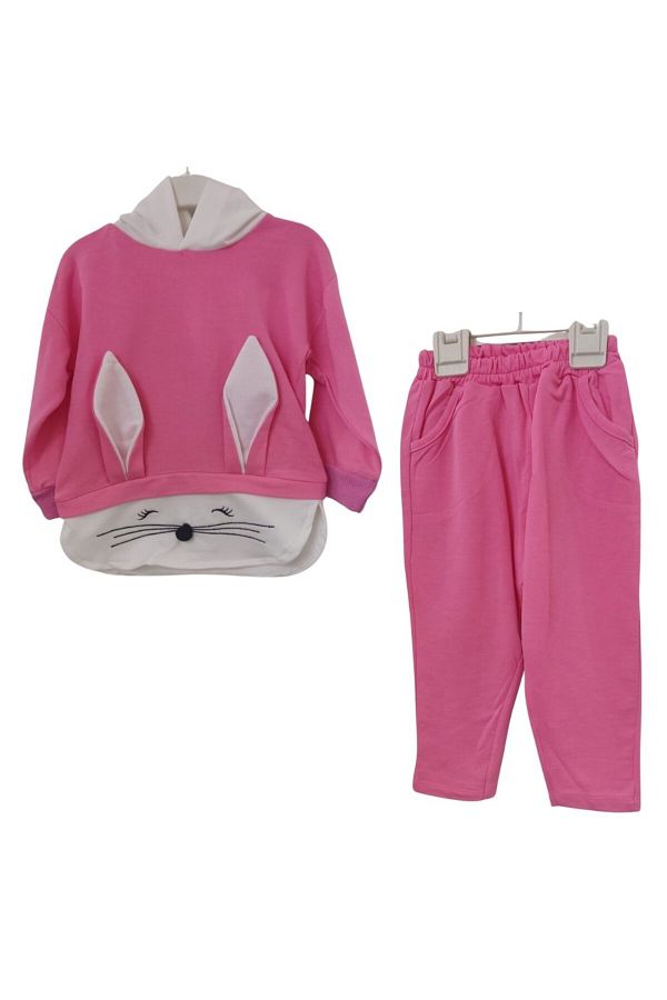 mudi life class-MUDI CLASS RABBIT PATTERNED GIRL'S SUIT 1