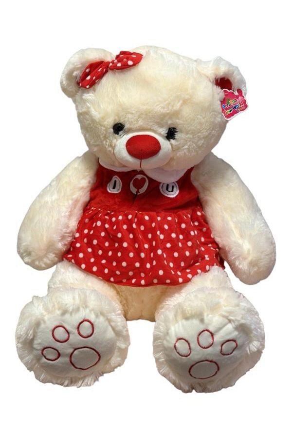 Prestij Cute Teddy Bear in Dress Large Size 70 Cm Sleeping Companion Cute Teddy Bear Plush Toy Trendyol