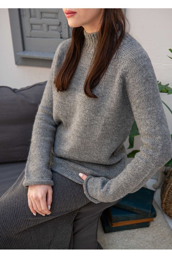 Branded half sweater top