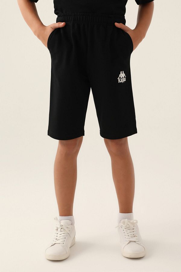 Kappa Short Black Boy Bermuda Trendyol