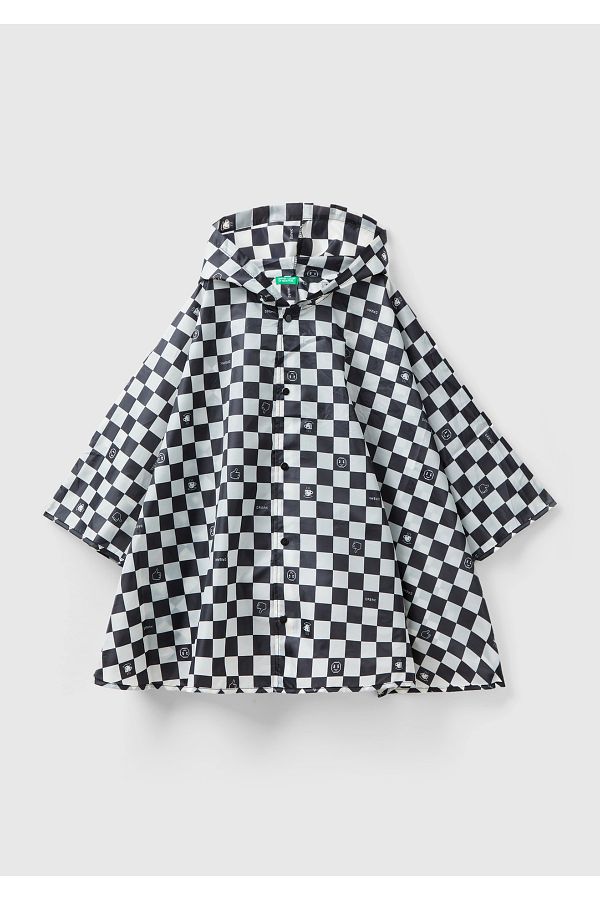 United Colors of Benetton-Black and White Poncho for Girl 1