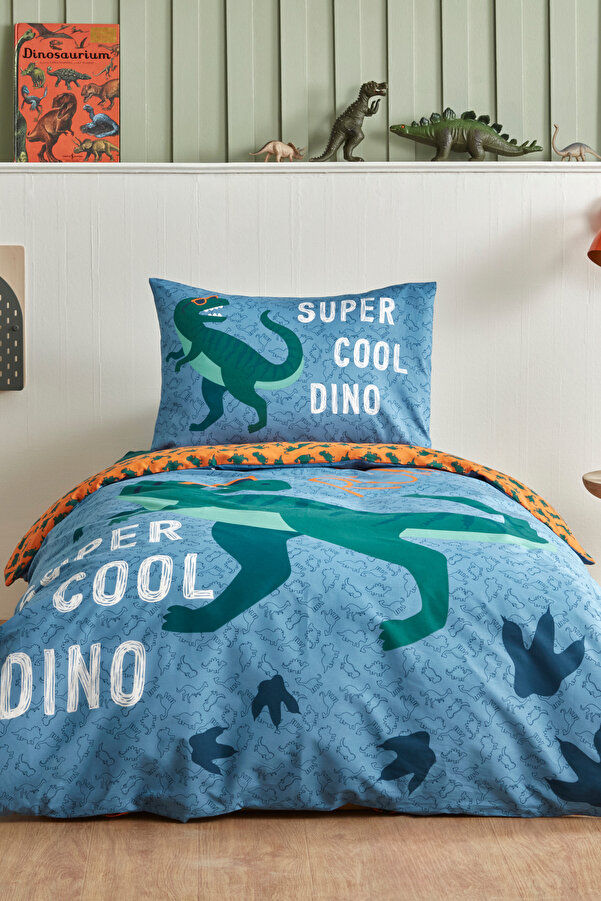 Karaca Home Young Cool Dino %100 Pamuk Tek Kişilik Nevresim Takımı