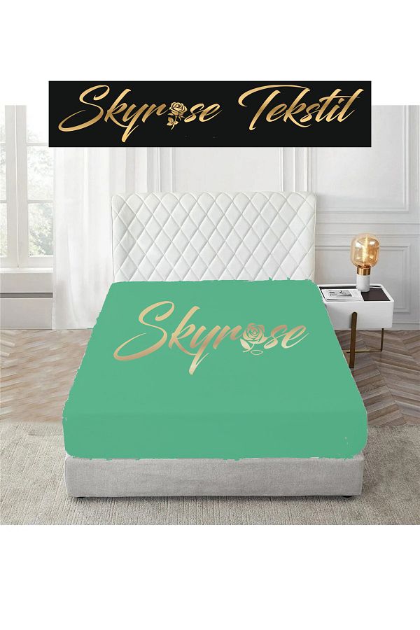 Skyrose-King Size Flat Elastic Sheet Set, Hotel Sheet Set, King Size Elastic Sheet 180x200 1